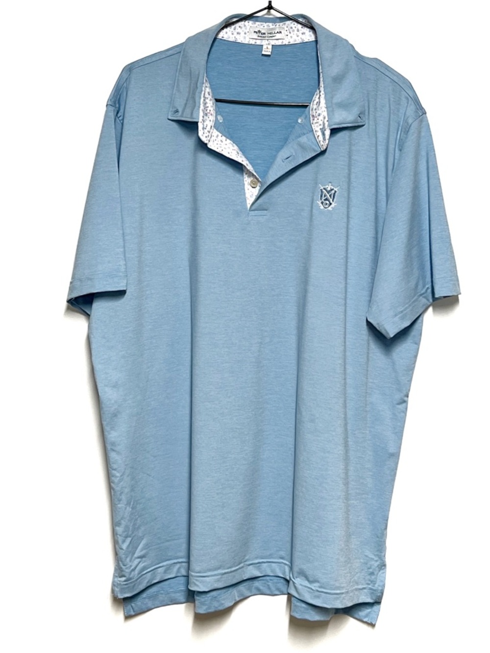 Peter Millar "Summer Comfort" Golf Polo Blue Sz L
